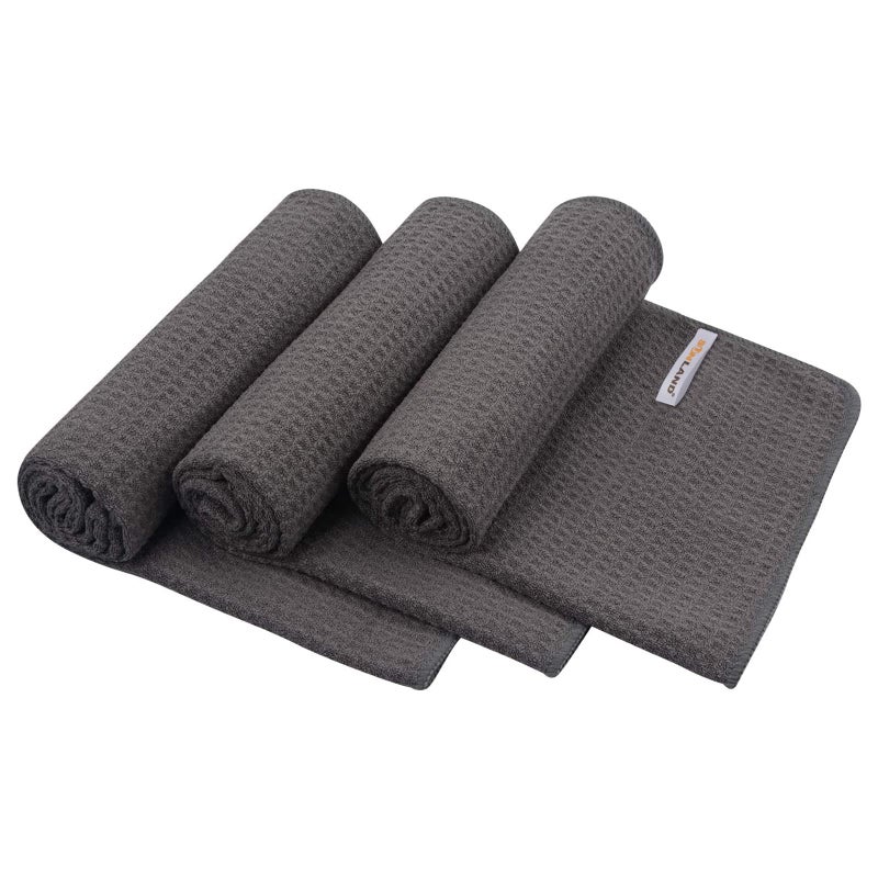 SUNLAND Microfiber Gym Towels Sports Workout Towel Fast Drying Fitness Sweat Towels for Men & Women Lightweight Multi-Purpose Yoga Towel 3 Pack 16Inch x 32Inch - Image 1